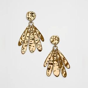 NWT Gold Leaf Earrings By Banana Republic Factory